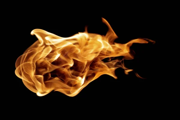 Fire Black Backgrounds — Stock Photo, Image