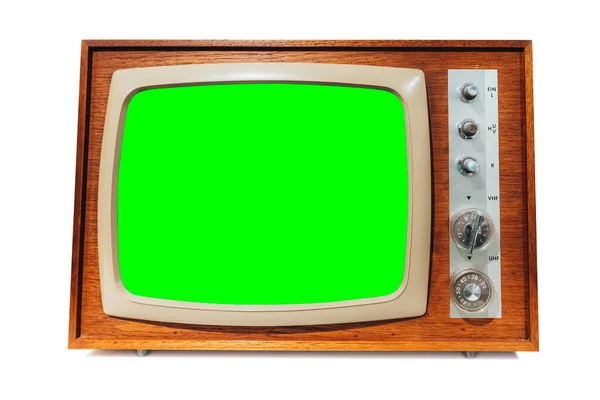 Retro White Background Chromakey Screen — Stock Photo, Image