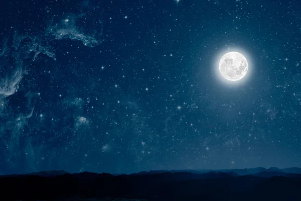 Księżyc Świeci Wigilię Jezusa Chrystusa — Zdjęcie stockowe