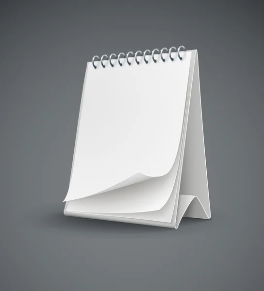 具有空白页的日历模板 — 图库矢量图片