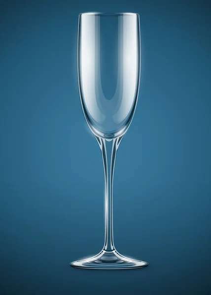 Glass goblet for wine drink — Stock Vector
