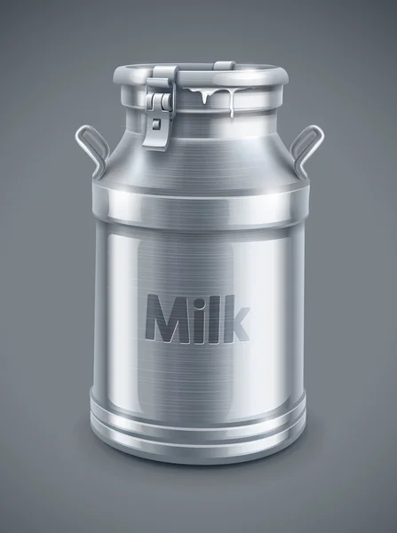 Container voor melk vector kan — Stockvector