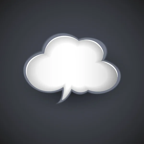 Plantilla de nube de vector para mensajes de texto — Vector de stock