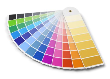Pantone color palette guide clipart