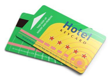 Hotel keycards clipart