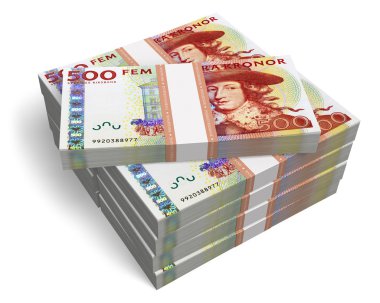 500 İsveç Kronu kağıt destesi
