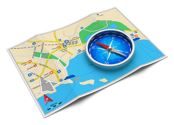 GPS navigation, travel and tourism concept — Stock Photo, Image