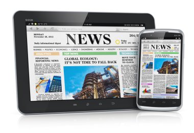 tablet pc ve smartphone ile iş haberleri