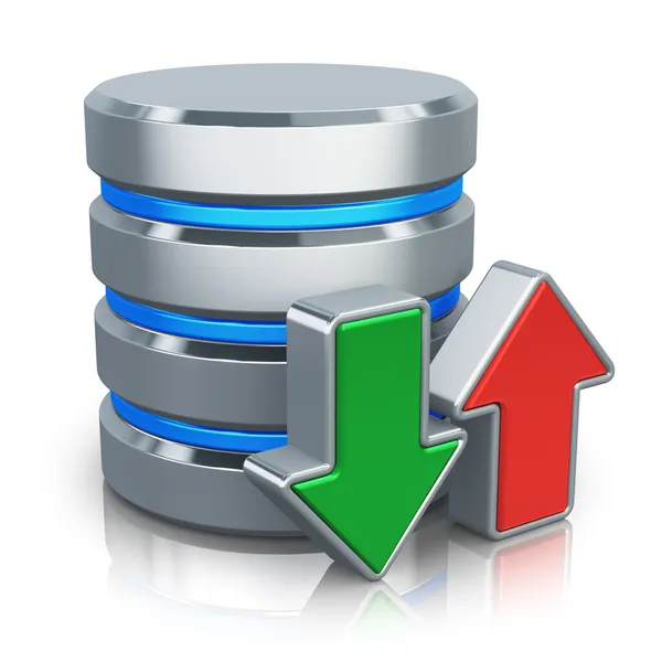 HDD-database en back-up-concept — Stockfoto