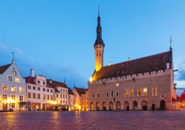 Tallinn, Estonya belediye binası meydanı