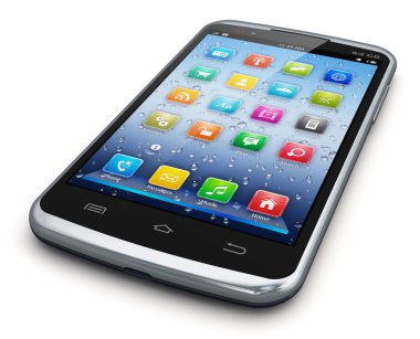 Modern dokunmatik ekran smartphone
