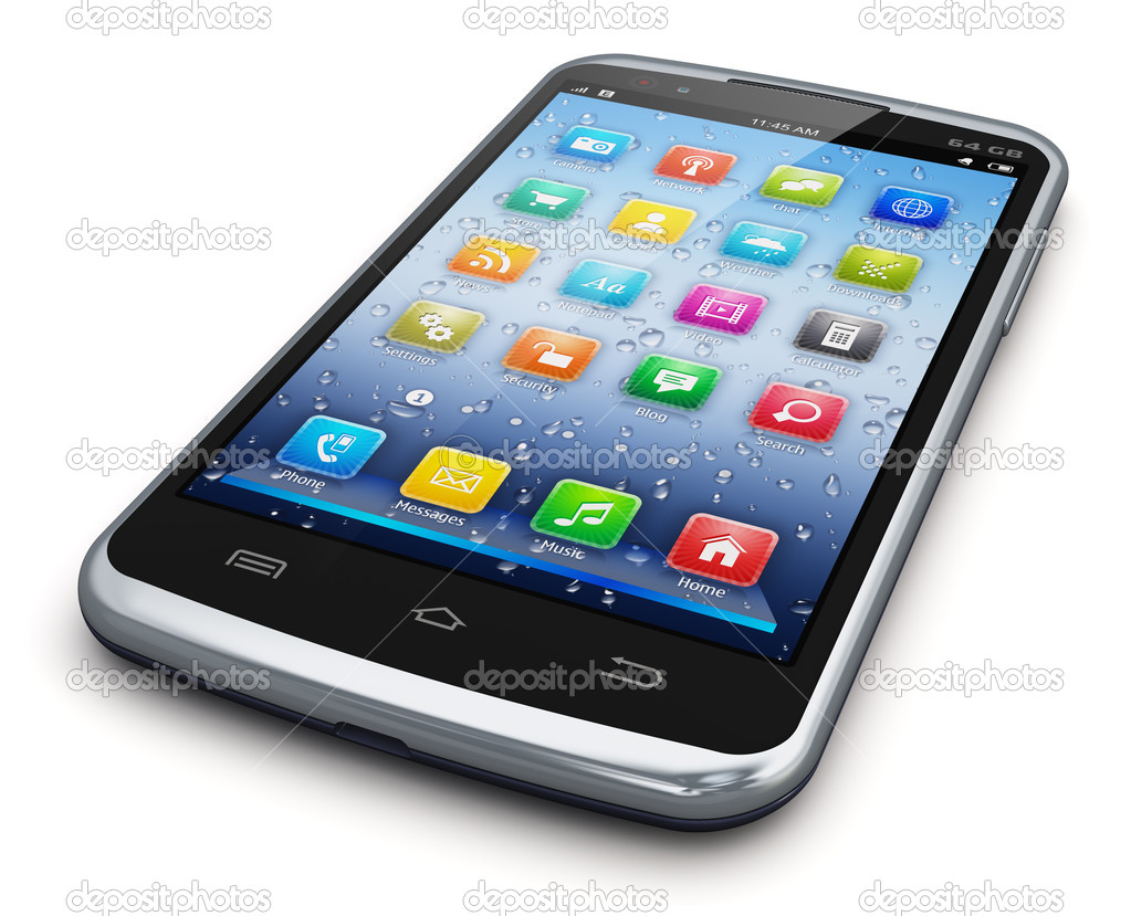 Modern touchscreen smartphone
