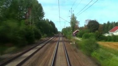 yüksek hızlı tren sürüş