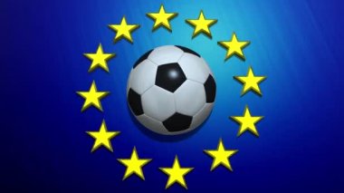Avrupa Birliği bayrağı dönen futbol topu