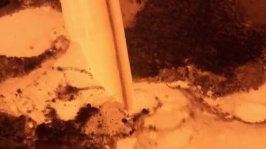 yüksek fırın Metalurji tesisi gelen sıvı metal eritme