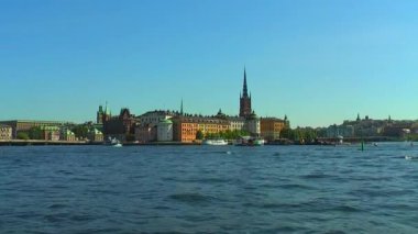 Stockholm 'deki eski kasaba, İsveç.