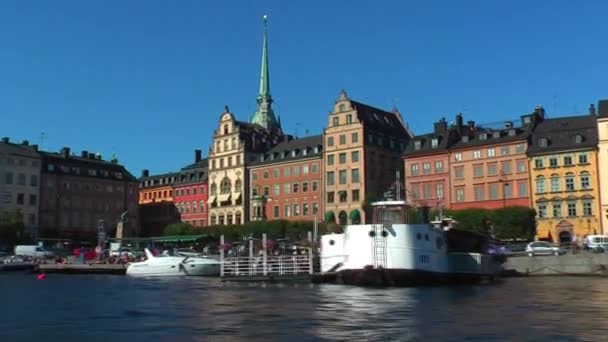 Kreuzfahrt in Stockholm, Schweden — Stockvideo