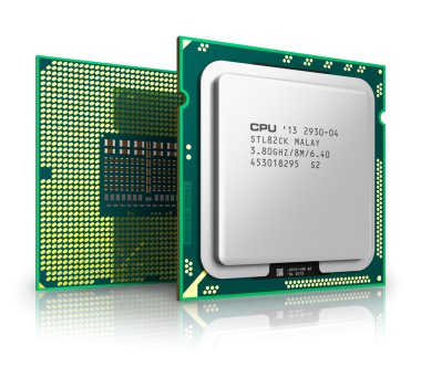 Modern CPU clipart
