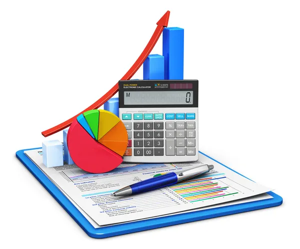Finanz- und Rechnungslegungskonzept — Stockfoto