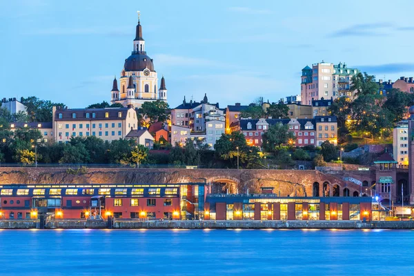 Paysage du soir de Stockholm, Suède — Photo