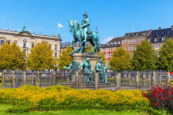 Christian V statue in Copenhagen, Denmark