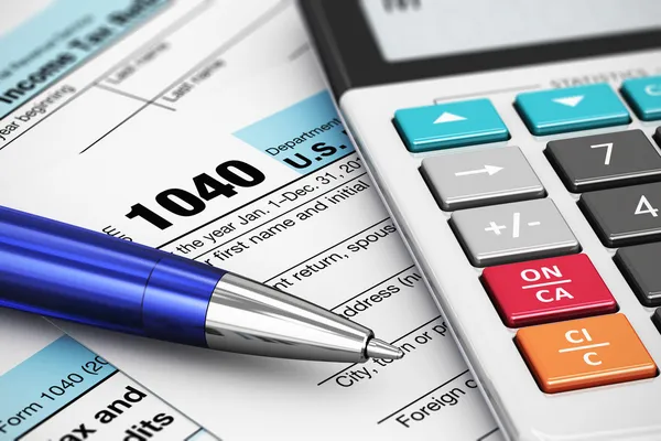 1040 US Tax Form — Stock Photo, Image