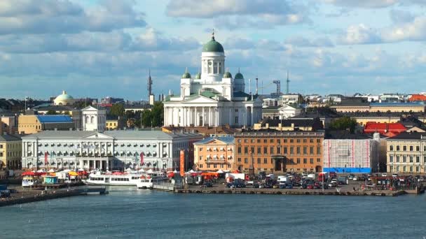 Antena panorama w helsinki, Finlandia — Wideo stockowe