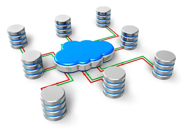 Concepto de computación en nube — Foto de Stock