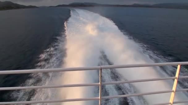 Sailing across the fjords in Norway — Stock Video