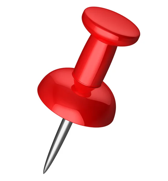 Red pushpin — Stock Photo, Image