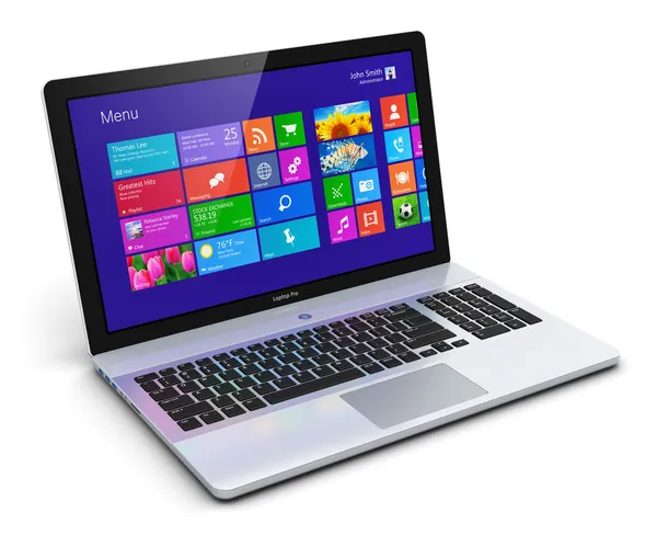 Moderne laptop — Stockfoto