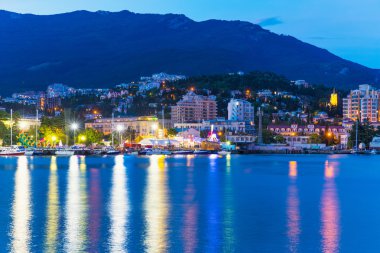 akşam panorama, yalta, Kırım, Ukrayna
