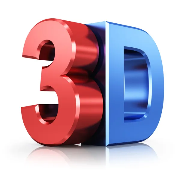 3D-logotypen — Stockfoto