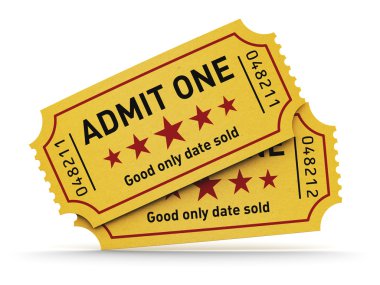 Cinema tickets clipart