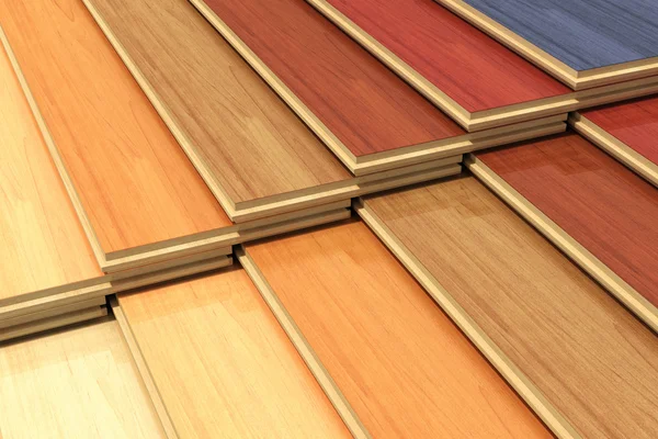 Set of color wooden laminated construction planks — Stock Image Set of color wooden laminated construction planks Stock Picture