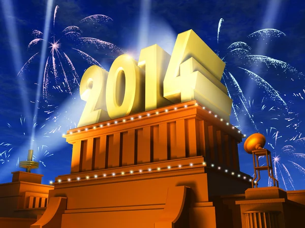Concepto de Año Nuevo 2014 — Foto de Stock