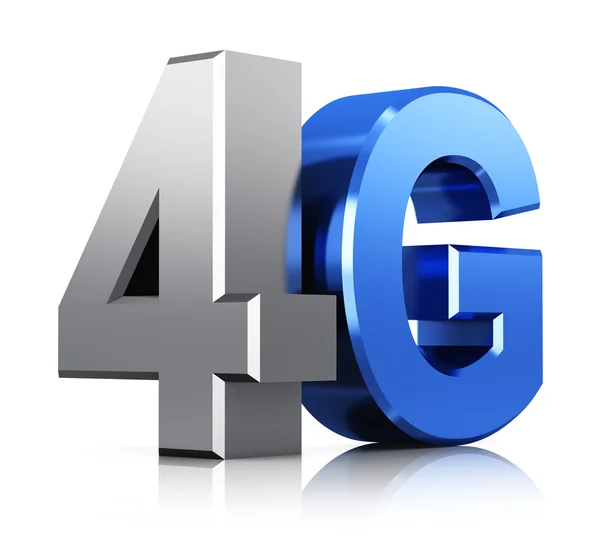 Логотип беспроводной технологии 4G LTE — стоковое фото