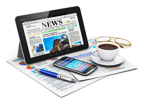 Планшетный компьютер и бизнес-объекты
