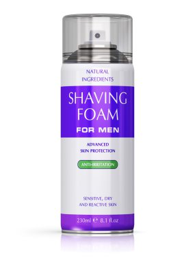 traş köpüğü ile konteyner