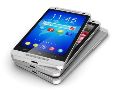 Modern dokunmatik ekran smartphones