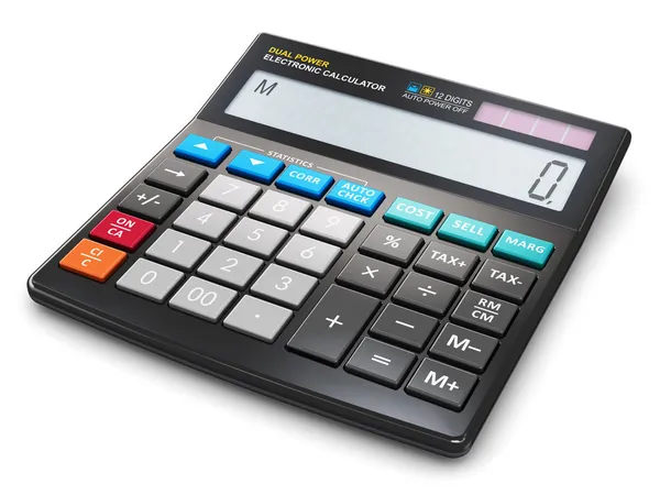 Urząd elektroniczny kalkulator — Zdjęcie stockowe