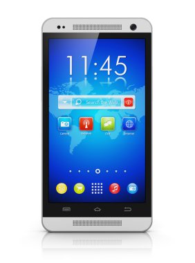 Modern dokunmatik ekran smartphone