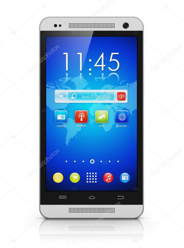 Modern touchscreen smartphone