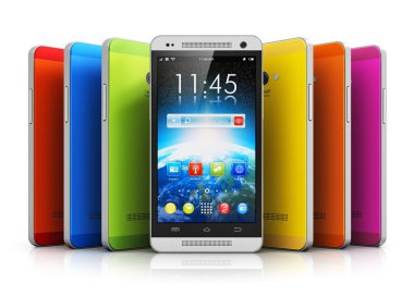 Modern dokunmatik ekran smartphones