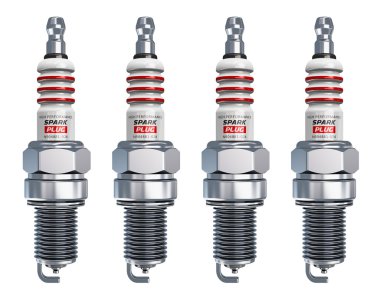 Set of sparkplugs clipart