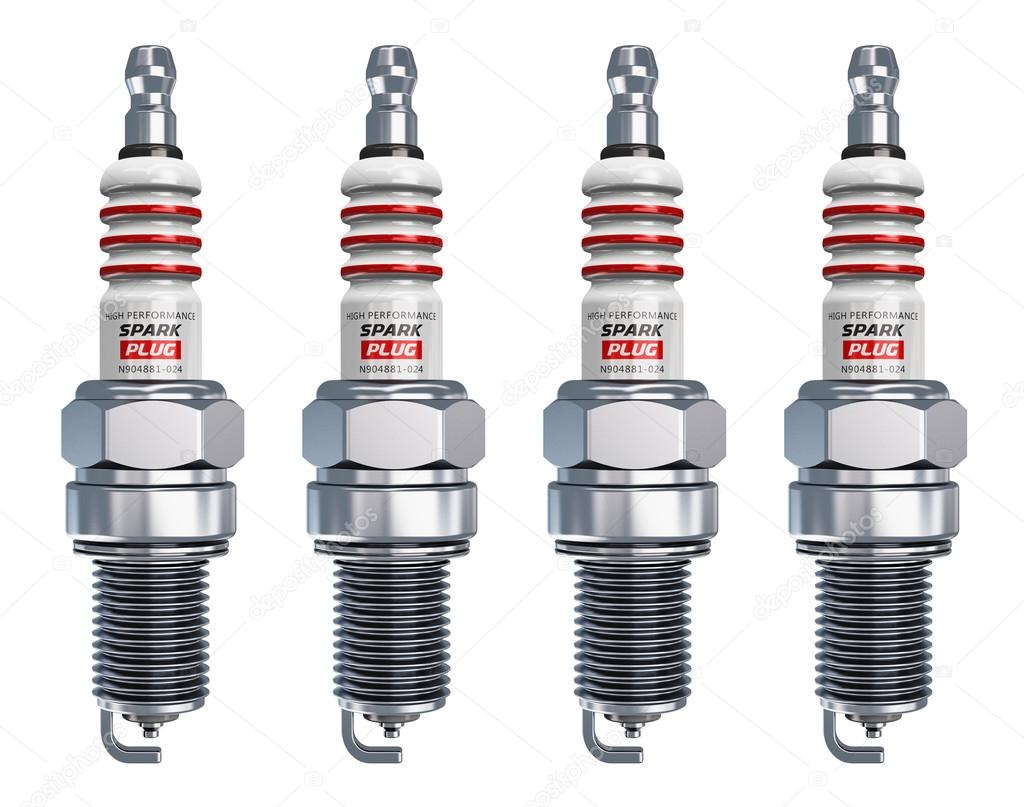 Set of sparkplugs