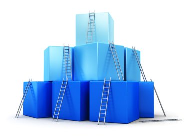iş başarı, liderlik ve rekabet kavramı