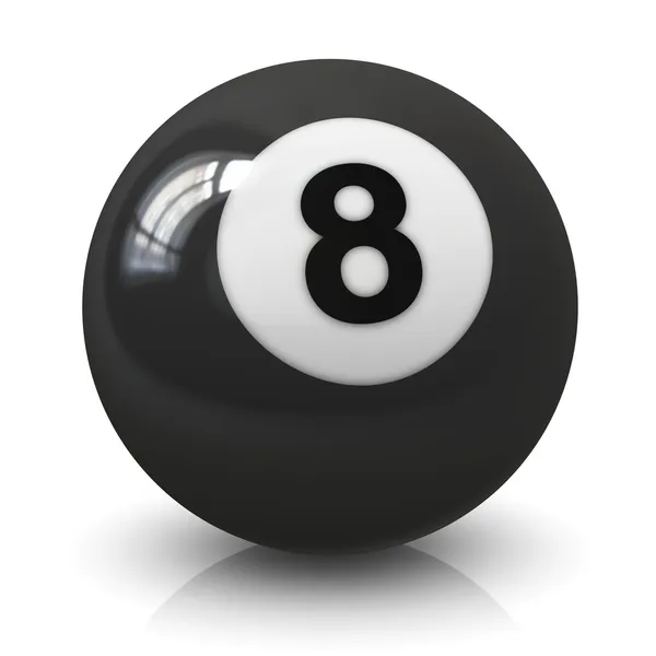Eight billiard ball — Stock Photo, Image