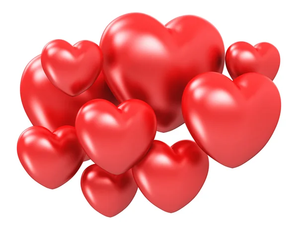 Red hearts — Stock Photo, Image