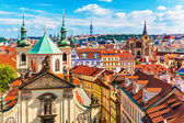 letecký pohled na Prahu, Českou republiku